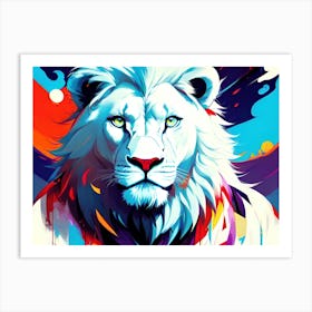 Lion Painting 110 Art Print