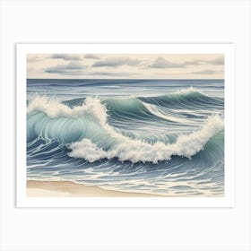 Ocean Waves 5 Art Print