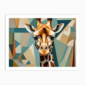 Cubism Giraffe Art Print