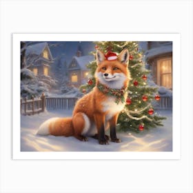 Christmas Animals 25 Art Print