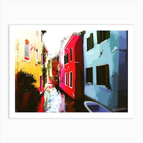 Venice Canals - Waterway View Art Print