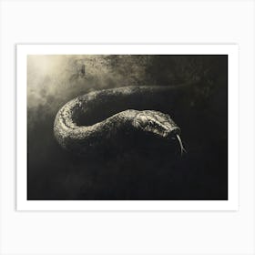 Snake In The Dark Art Print