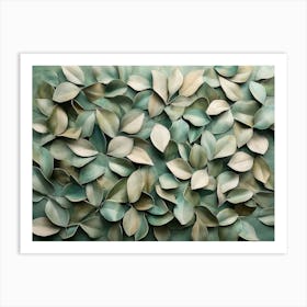 Leaves On A Wall Art Print