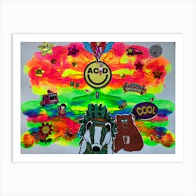 Rainbow Acid Art Print