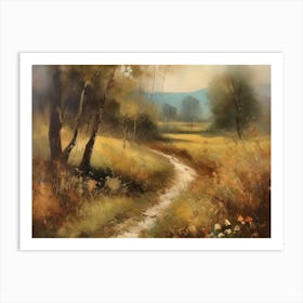 Printable Wall Art, Vintage Landscape, Farmhouse Wall Decorations, Vintage Landscape Oil Painting.14 Art Print