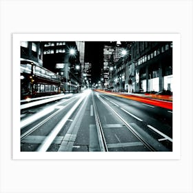 City At Night 1 Art Print