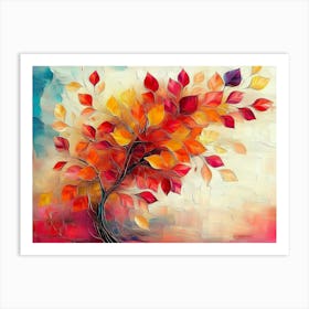 Abstract Tree Painting 2 Art Print