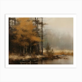 Autumn Landscape Painting Art Print