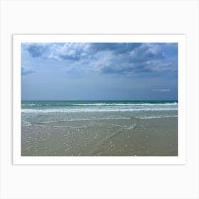 Beach On A Cloudy Day Art Print