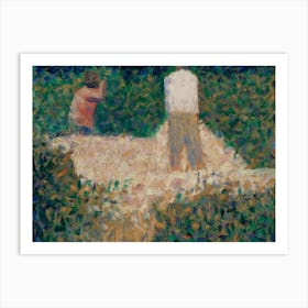 Two Stonebreakers, Georges Seurat Art Print