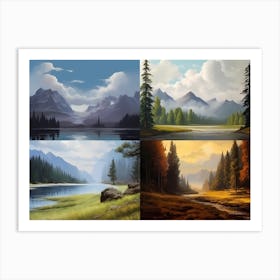 Landscape Oil Painting Art Print