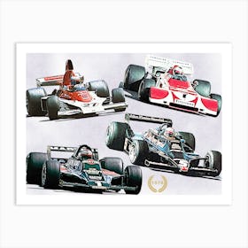 Mario Andretti Voor Fy Art Print