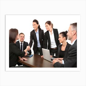 Business Meeting Art Print