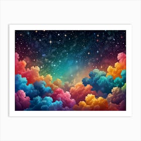 Colorful Clouds In The Sky 2 Art Print