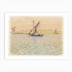 Sailing Boats Off The Coast Of Domburg (1907), Jan Toorop Art Print
