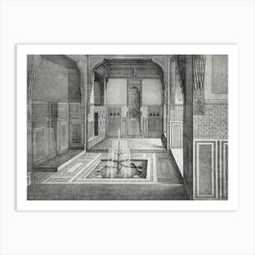 Arabic Interior Lithograph Plate No, 69 & 70, Emile Prisses D’Avennes, La Decoration Arabe Art Print