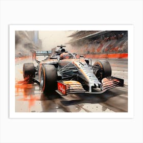 Force India F1 Car Art Print