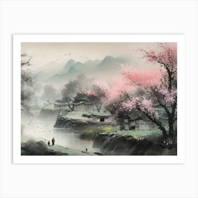 Chinese Landscape Painting 13 Art Print