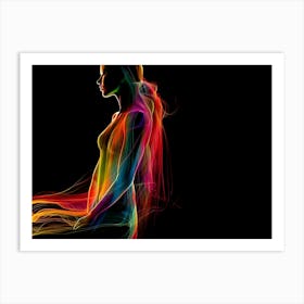 Abstract Of A Woman Art Print