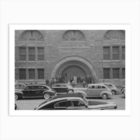 In Front Of Pilgrim Baptist Church On Easter Sunday, South Side Of Chicago, Illinois By Russell Lee Art Print