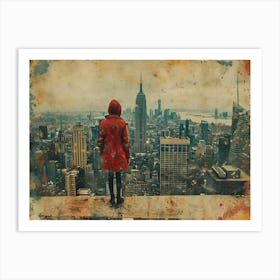 Urban Rhapsody: Collage Narratives of New York Life. New York City 13 Art Print