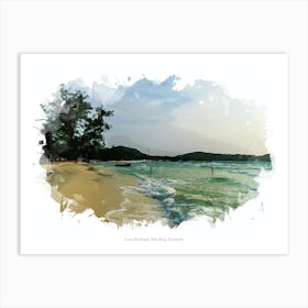 Long Set Beach, Koh Rong, Cambodia Art Print