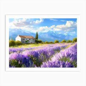 Lavender Field Art Print