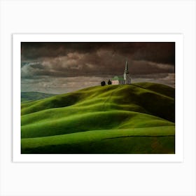 Church On A Hill Art Print