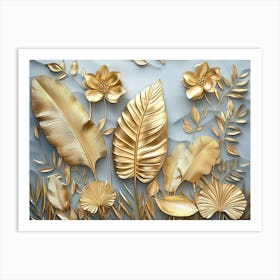 Gold Leaf Art Art Print