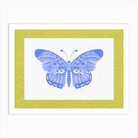 Blue Butterfly Art Print