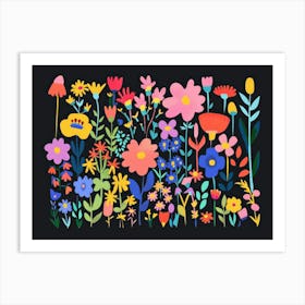 Colorful Flowers Art Print