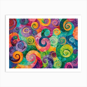 Spiral Swirls 2 Art Print