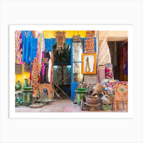 Colorful Market In Morocco Art Print