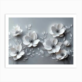 Paper Flowers 46 Art Print