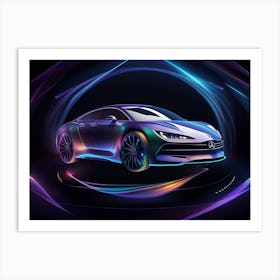 Futuristic Car 40 Art Print