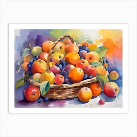 Basket Of Fruit 1 Art Print