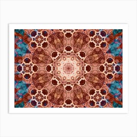 Burgundy Pattern 1 Art Print