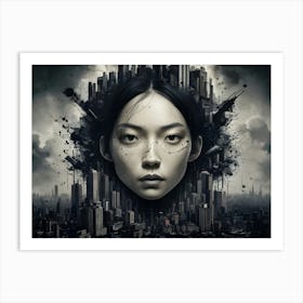 Asian Cityscape Art Print