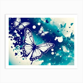 Butterfly Wallpaper 31 Art Print