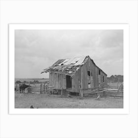 Barn Of Tenant Farmer Near Warner, Oklahoma By Russell Lee Art Print