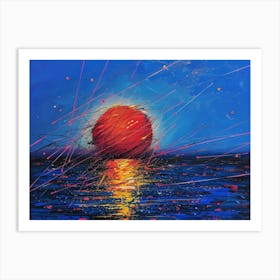 Sunset Over The Sea 8 Art Print