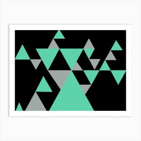 Triangle Design Urban Arts Art Print