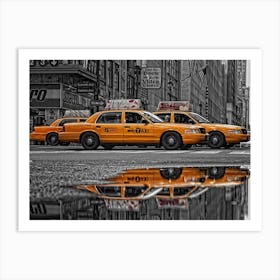 New York City Taxi Art Print