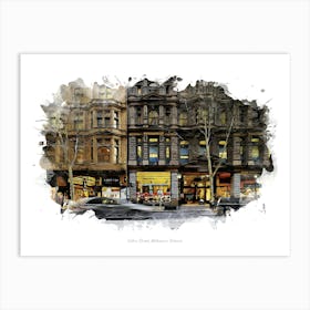 Collins Street, Melbourne, Victoria Art Print