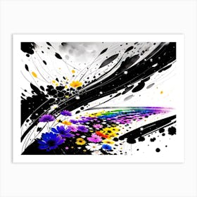 Abstract Flower Art Print