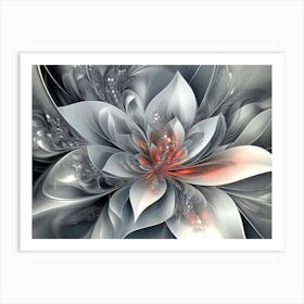 Abstract Flower 3 Art Print