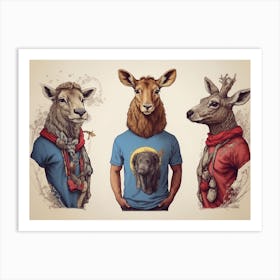 oh Deer Art Print