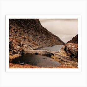 Old Bridge Over Mountain Lake In Ireland Ii Art Print