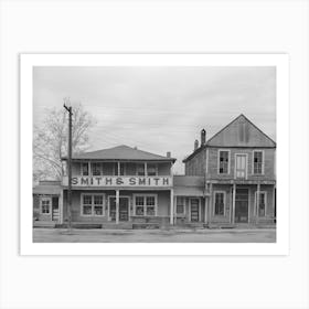 Buildings, Mound Bayou, Mississippi By Russell Lee Art Print