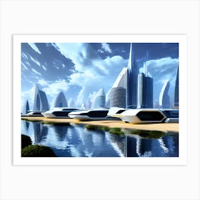 Futuristic Cityscape 8 Art Print